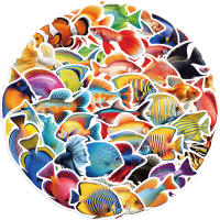 50pcs Pegatinas De Peces Lindos Para Móvil Laptop Luggage Skateboard Material Resistente Al Agua Para Edad Adulta - details 9