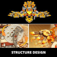 Conjunto De Bloques Mecánicos De 606 Piezas En Estilo Steampunk Oso Constructible Creativo Regalo De Navidad Para Escritorio Para Niños De 6 a 12 Años - details 4