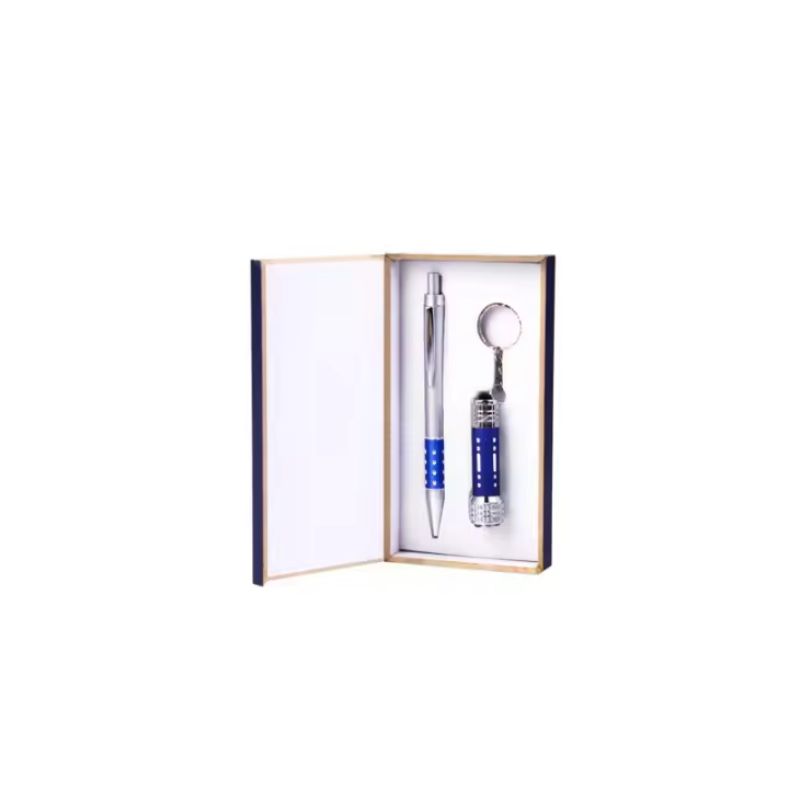 Disok Lote 10 Set Bolígrafo+llavero+linterna Caja - Cajitas Bodas Hombres Regalos Prácticos - 1