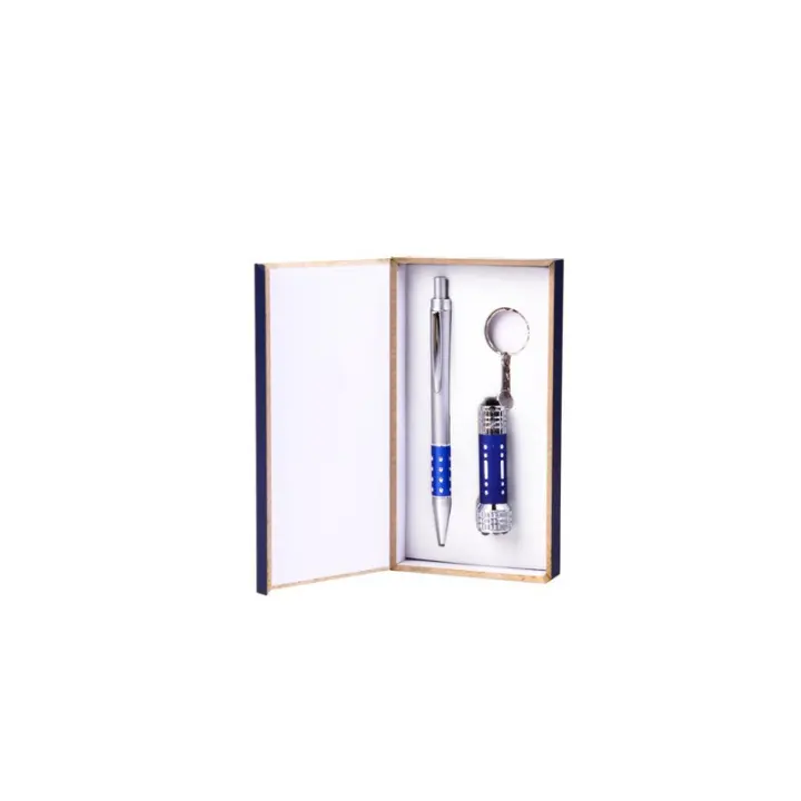 Disok Lote 10 Set Bolígrafo+llavero+linterna Caja - Cajitas Bodas Hombres Regalos Prácticos - 1