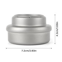 Estufa De Camping De Titanio Para Exterior Mini Estufa De Alcohol Para Senderismo Y Camping Con Material De Metal Resistente - details 6
