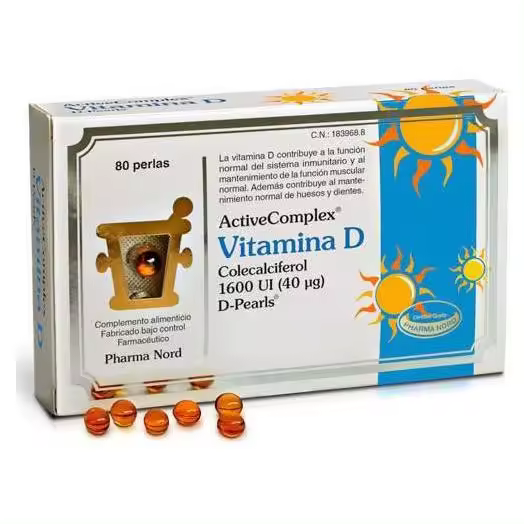 Pharma Nord Active Complex Vitamina D 1600UI. 80 Cápsulas - 1