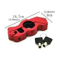 Cerradura De Manillar Para Motocicleta Llave De Bloqueo De Freno Antirrobo De Aleación De Aluminio Para ATV Motos De Carretera Y Tierra - details 4