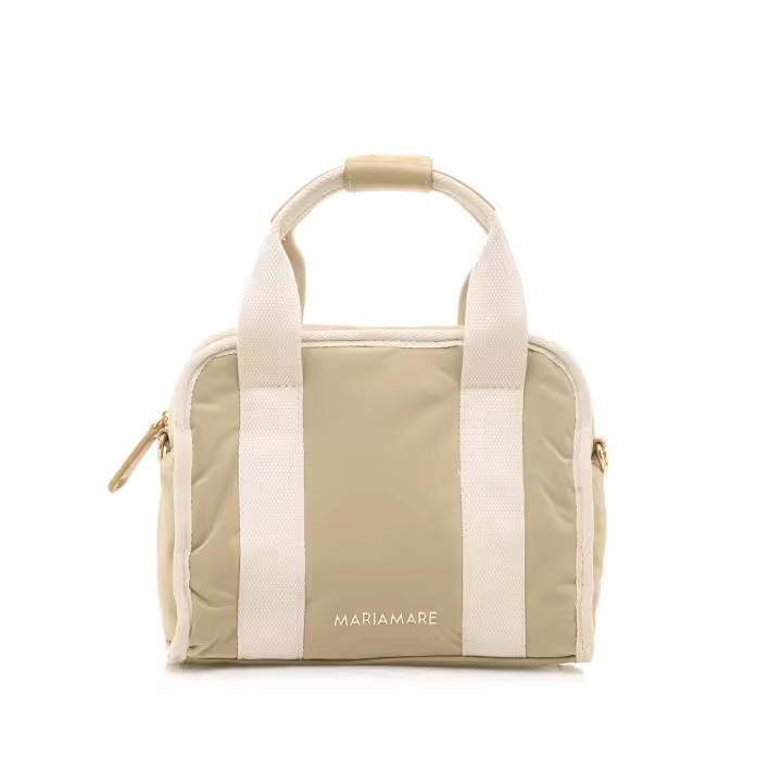 Bolsos Mariamare Velma Verde Cremallera | Asas Crema - Diseño Ligero - 1