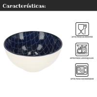 Set de 6 Cuencos de Cerámica 600 ml - Diseño Decorativo en Patrones Únicos y Colores Variados - Ideales para Sopas, Ensaladas, Ramen y Cereales - Resistentes y Aptos para Microondas y Lavavajillas - details 1