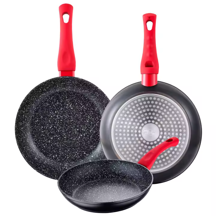 San Ignacio SET 3PC SARTEN Aluminio Forjado Antiadherente de Marmol - 1