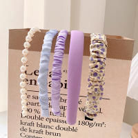 Juego De 5 Piezas De Diademas De Moda Para Mujer Y Niñas Accesorios Para Cabello Headdress Headband Hoop De Tela Nylon Decorativos Para Todas Las Estaciones - details 9