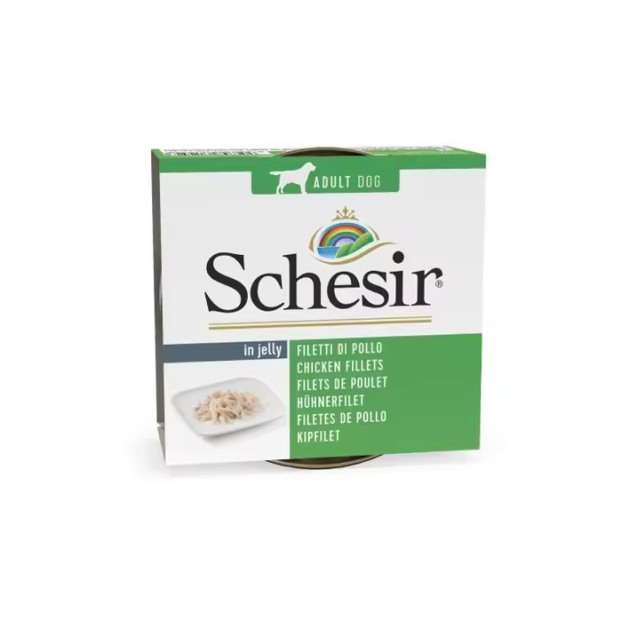 Schesir Lata Perro De Pollo En Gelatina 150 Gr Pack - 10 X 150 Gr - 1