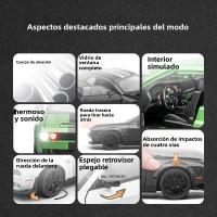 Coche De Juguete a Escala 1:22 Challenger SRT Hellcat Demon Eyes Con Luz Y Sonido Carro De Accionamiento Por Retroceso Aleación De Metal Para Niños - details 1