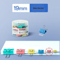 40pcs Clip De Colores Largo Y Fuerte De 19mm Para Escritorio Material De Acero Inoxidable Multiusos Para Documentos Y Entradas De Billetes - details 3