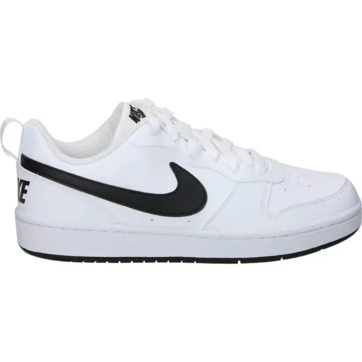 NIKE | Zapatilla Deportiva para Mujer Nike Court Borough Low Recraft – Deportiva casual en Color Blanco con Detalles Negros - Sneaker con Cierre de Cordones – Muy combinables – Versátiles - Modelo DV5456-104 - 1