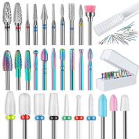 Kit De 30 Piezas En Brocas Para Uñas Con Diamante Cerámico Y Carburo Eliminador De Cutícula Para Manicura Y Pedicura En Casa Y Salón De Belleza Herramientas De Acrílico Gel - details 0