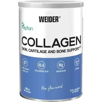 Weider Collagen - Colageno con Acido Hialuronico, Magnesio y Vitamina C - 300 Gr / 0 Grasas y 0 Azúcar - 1