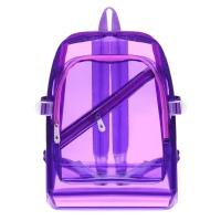 Mochila Transparente De Moda Impermeable Para Niñas Y Adolescentes Material PVC Bolsa Escolar Diaria Mini Con Cierre De Cremallera - details 7