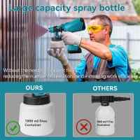 Pistola de Pintura Eléctrica Inalámbrica 1000ML 38000RPM, Pulverizador Portátil para Coches/Muebles/Acero, Compatible con Batería Makita 18V, Alta Velocidad y Precisión - details 8