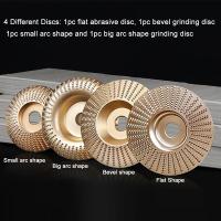 4 discos de lijado para madera, muela para amoladora angular - details 1