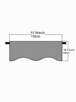 Valance De Lujo Con Tejido Jacquard Para Sala De Estar Cortinas Cortas De Pared Para Cocina Decoración De Hogar 1 PC Moderno Floral - details 18