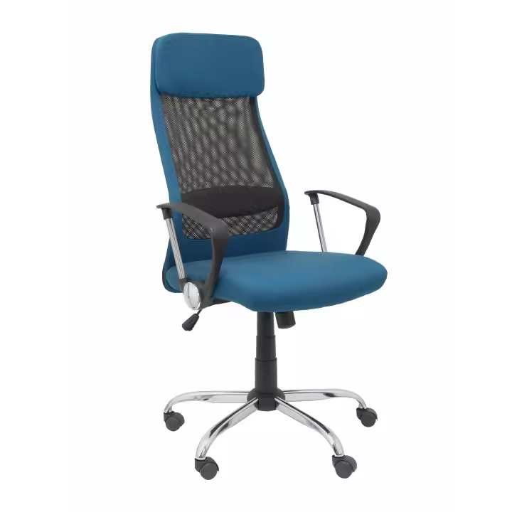 Piqueras Y Crespo Silla Ergonómica de Oficina con Respaldo Alto y Malla Transpirable en Color Turquesa - 1