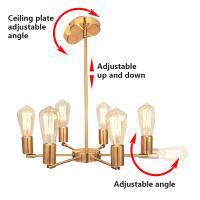 Lámpara Colgante LED Para Techo De Cocina Y Sala De Estar Iluminación Chandelier Pendente Candelabro Techo Material Principal Sin Luz Incorporada - details 4