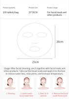 Mascarilla Descartable De Plástico PE Transparente Para Limpieza Facial Con Pegatinas De Cuello Herramienta De Belleza Accesorios Para Cuidado De La Piel - details 0