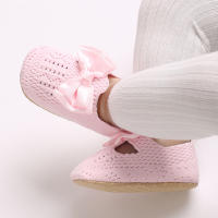 Zapatos De Caminar Para Bebés Niñas Primavera Verano Con Lazo Suaves De Algodón Resistente a Golpes Cierre SLIP-ON Transpirables Talla True - details 27
