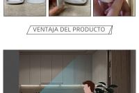 Lámpara Nocturna Inteligente LED Para Armario Con Sensor De Movimiento PIR Luz De Bajo Gabinete Para Cocina Dormitorio Y Escaleras - details 11