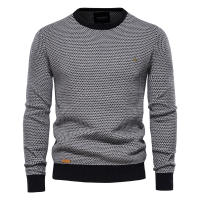Top de punto para hombre, jersey personalizado con cuello redondo para otoño e invierno - details 6