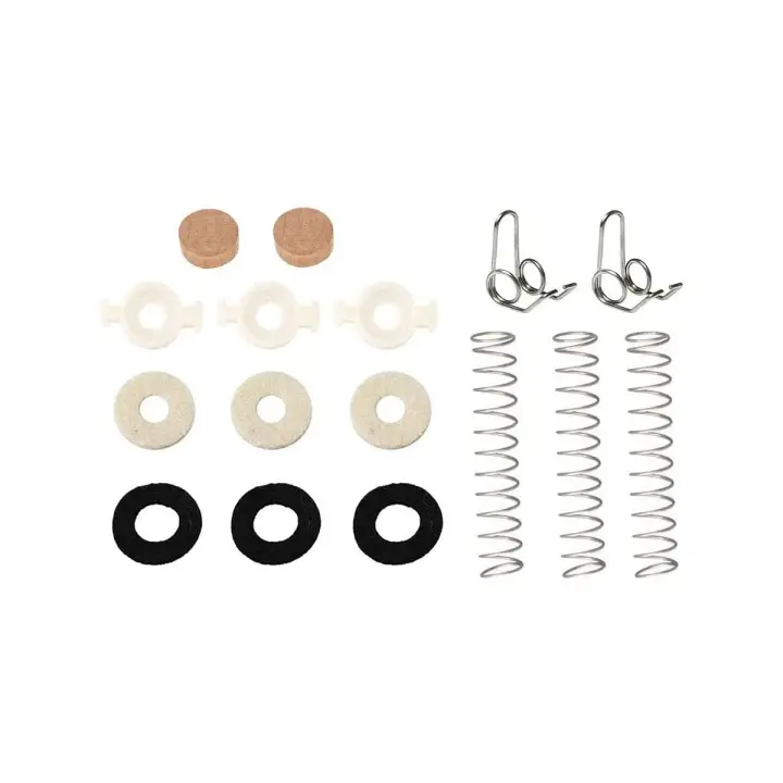 Kit De Repuesto Para Valvula De Trompeta 16pcs Con Varillas De Resorte Y Anillas De Terciopelo Set De Reparación De Pistón De Trompeta - 1