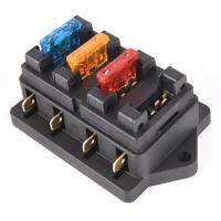 Bloque De Fusibles Estándar ATO De 4 Maneras Para Coche 12V/24V+4 Soporte De Caja De Fusibles Plástico Para Automóviles Y Camiones - details 18