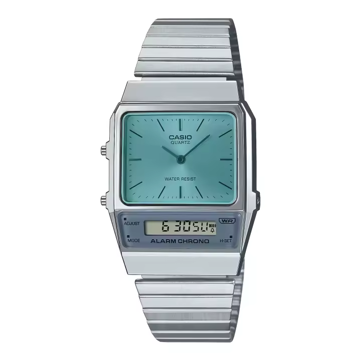 Casio Reloj Unisex Analogico/digital Cuarzo con Correa de Acero inoxidable AQ-800EC-2AEF - 1