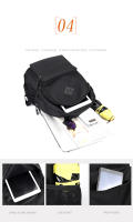 Mochila de de de Color sólido para hombres y mujeres, bolsos bolsos escolares alta capacidad, hombro - details 5