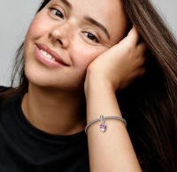 PANDORA Lámpara colgante de árbol rosa, accesorios de joyería de lujo, cuentas DIY - details 1