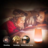 Lámpara De Noche Táctil Ajustable Portátil Para Dormitorio 5 Niveles De Brillo 13 Colores RGB Luz De Bebé Para Guardería - details 3