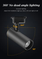 Lámpara De Techo LED Para Riel De Pista Completa Iluminación Focalizable Para Tienda De Ropa Y Hogar Fuente De Luz LED Incluida Vínculo Polido De Acero 85-265V - details 7