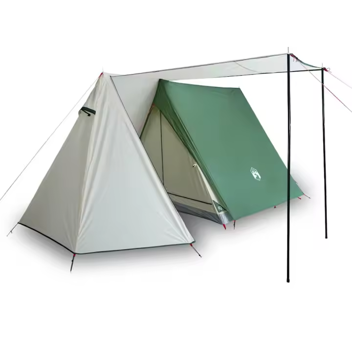 vidaXL Tienda de campaña para 3 personas impermeable verde - 1