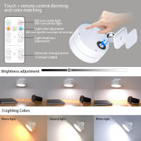 Lámpara De Pared LED Rotativa 360 Grados Con Control Remoto Y Luz Nocturna Recargable Por USB Magnética Para Armario - details 2
