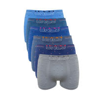 UNCO Calzoncillos Hombre Boxer de Algodón Ajustados Sin Costura Multicolores Ropa Interior Pack de 6 Suave y Cómodo - details 0