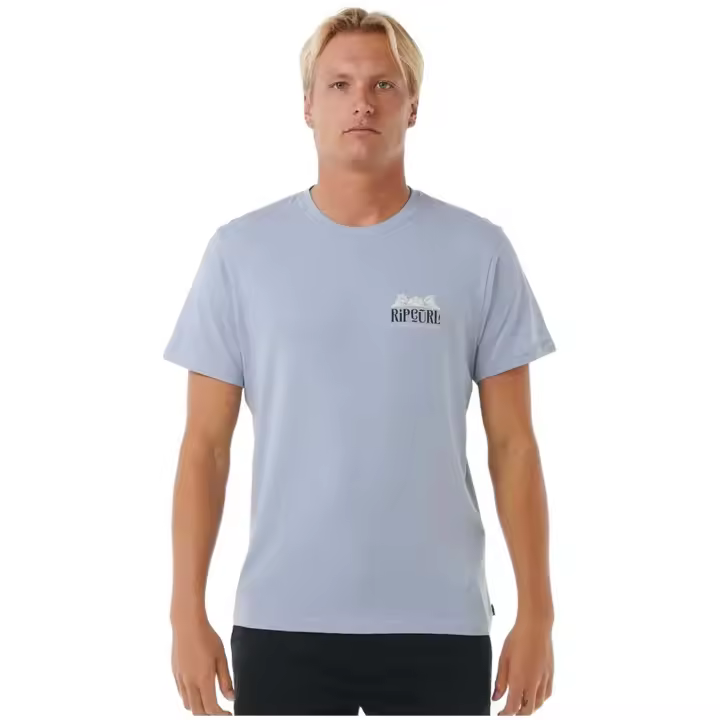 Camiseta de Manga Corta Rip Curl Down The Line para hombre en color azul - 1