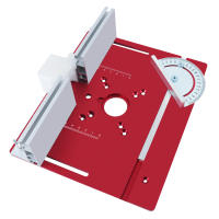 Kit De Elevador De Ruteador Para Carpintería - Placa De Inserto Para Mesa De Ruteador Aluminio Con Guía De Miter Y Bracket Para Motores De 65mm - details 5