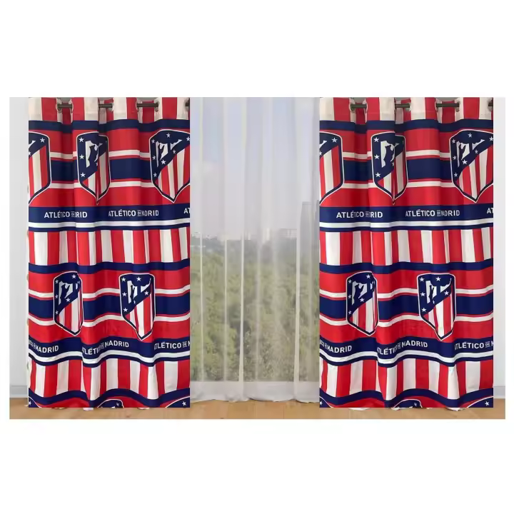 Bimba Pimba Atlético de Madrid Cortina medidas  producto oficial 150 x 260 cm. - 1
