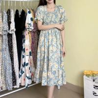 Vestido De Cintura Elástica En Chiffón Para Mujer Verano Casual Elegante Con Manga Corta Plisado Estilo A-line Vestidos Cortos - details 17