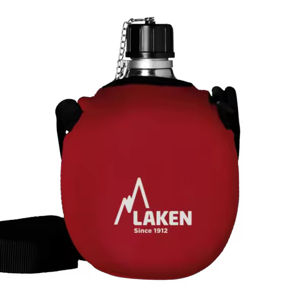 Cantimplora Laken Clasica 1Litro+Funda Neopreno roja - 1