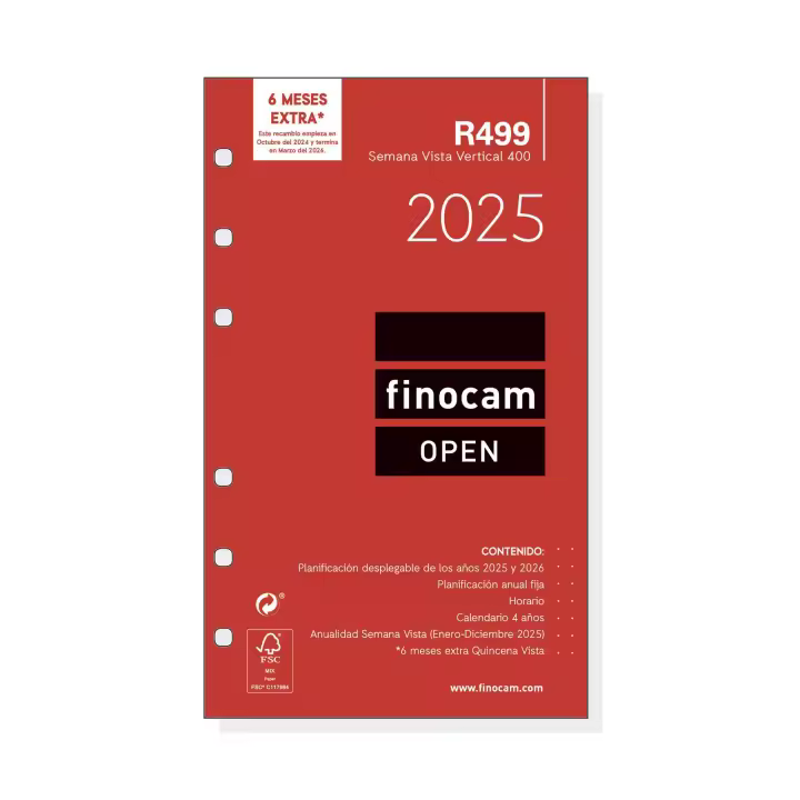 Finocam - Recambio Anual Open 2025 Enero 2025 - Diciembre 2025 (12 meses) Español - 1