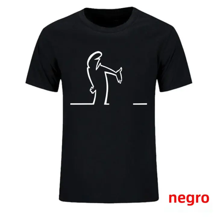 Camiseta De Verano Para Hombres Balum La Linea Gráfico Divertido Algodón Cómodo Prenda Premium Camisetas Casual Manga Corta - 1