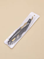 Cuchillo De Afeitar Manual Para Hombres Cuchillo De Afeitar Al Acero Inoxidable Con Soporte De Afeitado Profesional Cuchilla Recta Para Barba Y Peluca - details 5