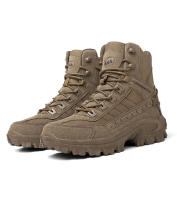 Botas De Táctica Desértica Para Hombres Zapatos De Senderismo Con Cubierta Alta Impermeables Y Seguridad Anteojos De Trabajo - details 15