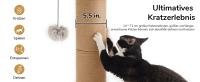 Rascador para gatos con cama, rascador de gatitos con cuerda de yute natural para interiores, árbol de torre para gatos pequeños con percha suave para gatitos y gatos adultos - details 3