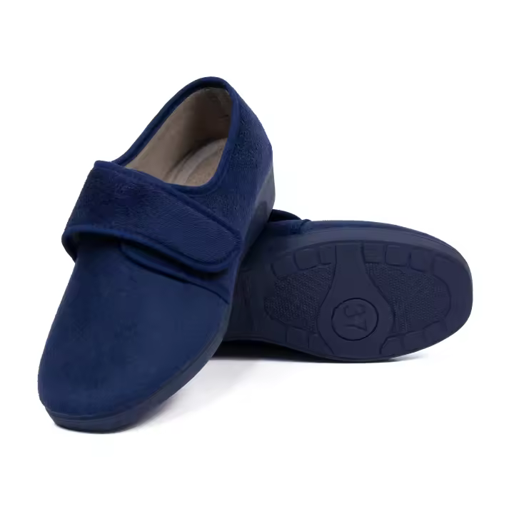 Zapatillas de Casa Mujer Invierno Cómodas, Zapatos Mujer Paño Cuña Cerradas, Suela Caucho Talla 35-41 MADE IN SPAIN - 1
