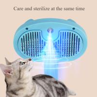 Nueva Cepillo De Aseo Para Mascotas Recargable Por USB Comb De Pelaje Para Perros Y Gatos Eliminación De Nudos Y Pelo Herramientas De Peluquería De Acero Inoxidable - details 1