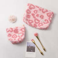 Bolso De Maquillaje Suave Rosa Lindo Portátil Para Cuidado De La Piel Y Almacenamiento De Labiales Estuche De Pincel Coreano De Mano - details 6